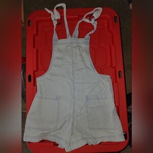 Aerie Light Blue Denim Romper